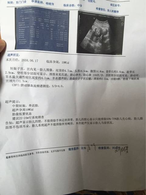 宝妈们帮忙看看_今天怀孕十九周加一,前几