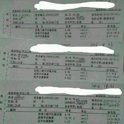 请问我怀孕二十一周抽血化验甲功三项,提示T4