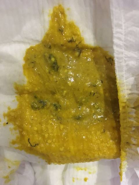 大家帮忙看看_宝宝4个半月,今天早上大便里有