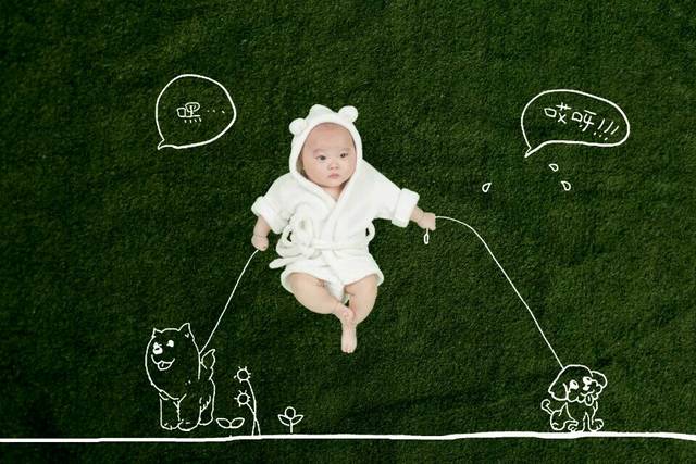 创意百天照_我可爱的小胖子啊