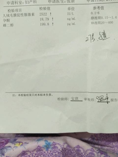 求解_今天查的孕酮18.79并且下体有褐色血流