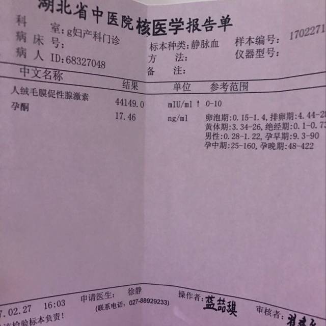 怀孕一个月人绒毛膜促性腺激素高