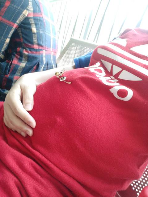 孕15周我的肚子从一开始就很显怀_怀的是二胎