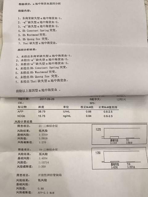 NT,糖筛,唐筛,地贫,全通过_睡前来分享下我的好