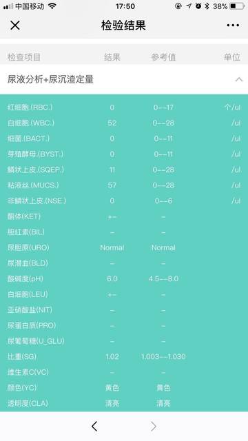 尿液分析,白细胞偏高