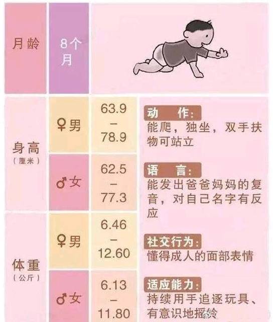 0-36个月宝宝发育指标