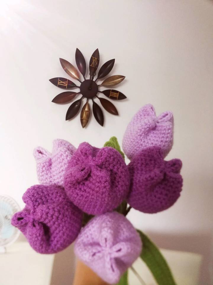 钩针系列花—郁金香
