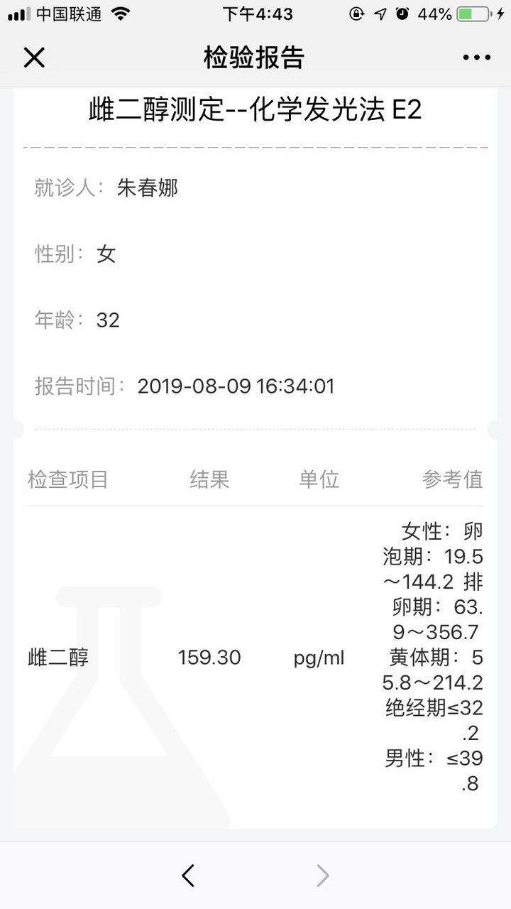 8月4日试管婴儿移植2枚囊胚第六就开奖
